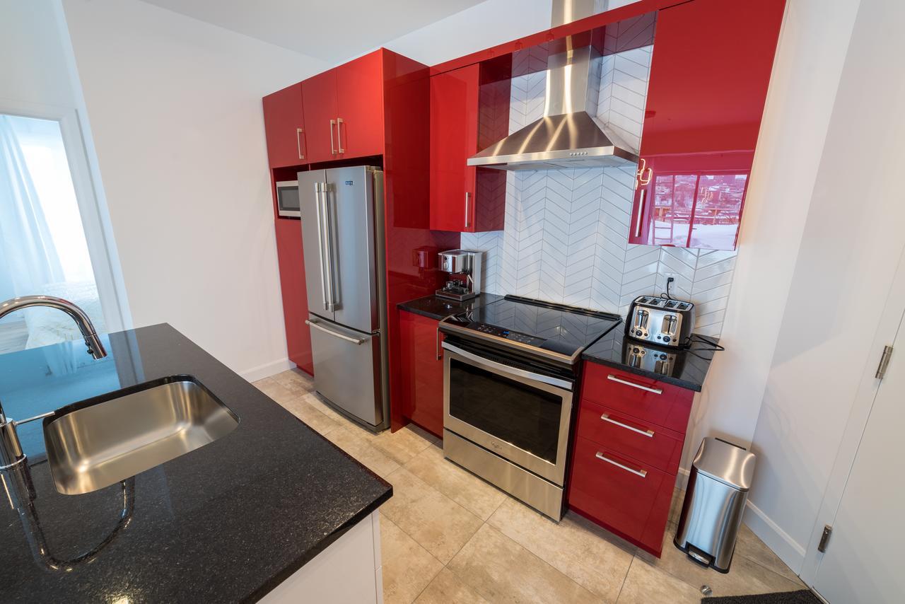 Ferienwohnung Aux Havres Urbains - Le Penthouse Du Kameleon Québec Exterior foto