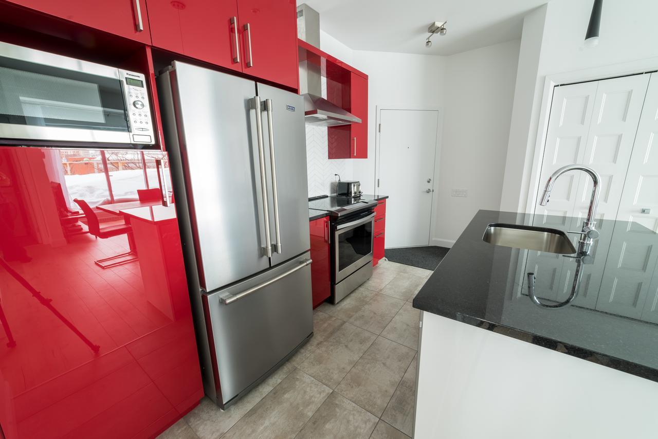 Ferienwohnung Aux Havres Urbains - Le Penthouse Du Kameleon Québec Exterior foto