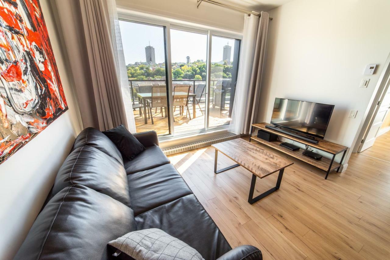Ferienwohnung Aux Havres Urbains - Le Penthouse Du Kameleon Québec Exterior foto