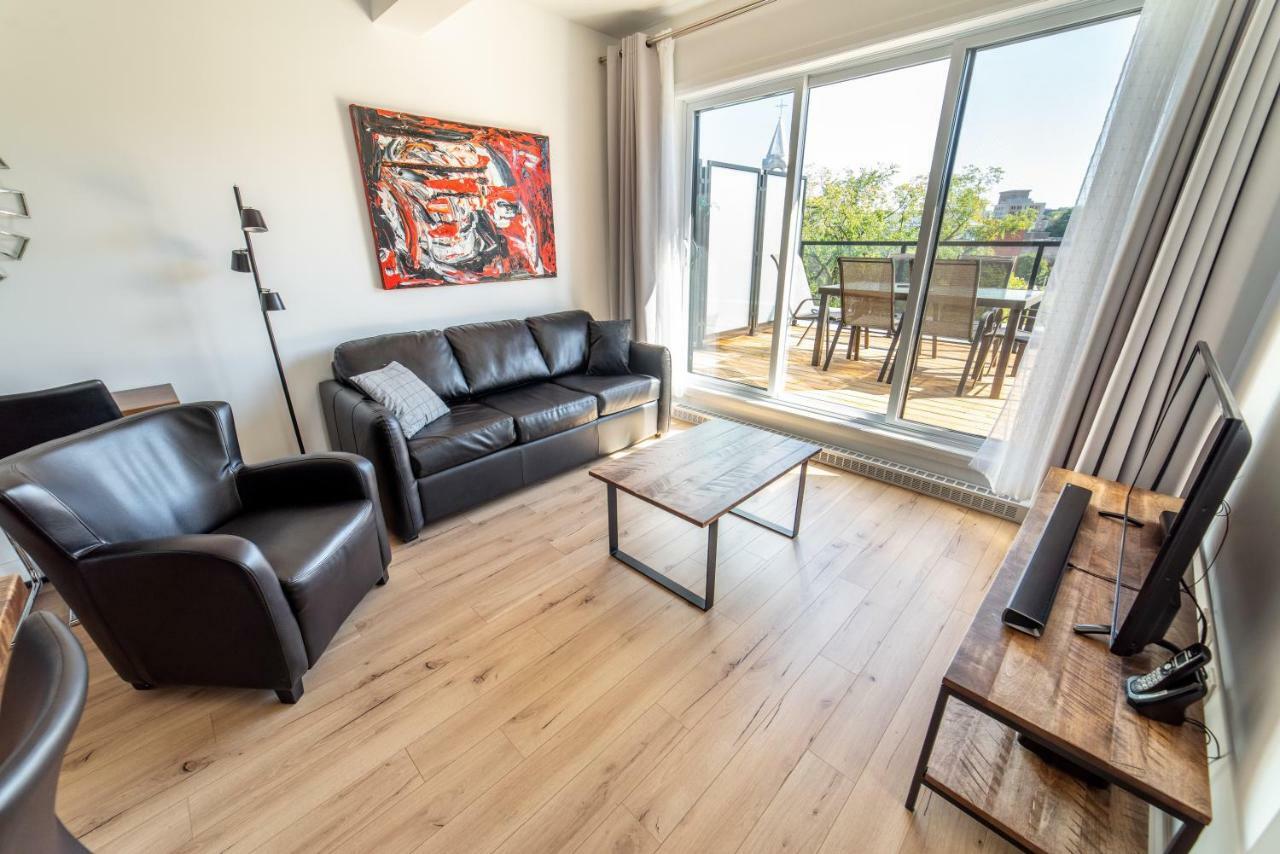 Ferienwohnung Aux Havres Urbains - Le Penthouse Du Kameleon Québec Exterior foto
