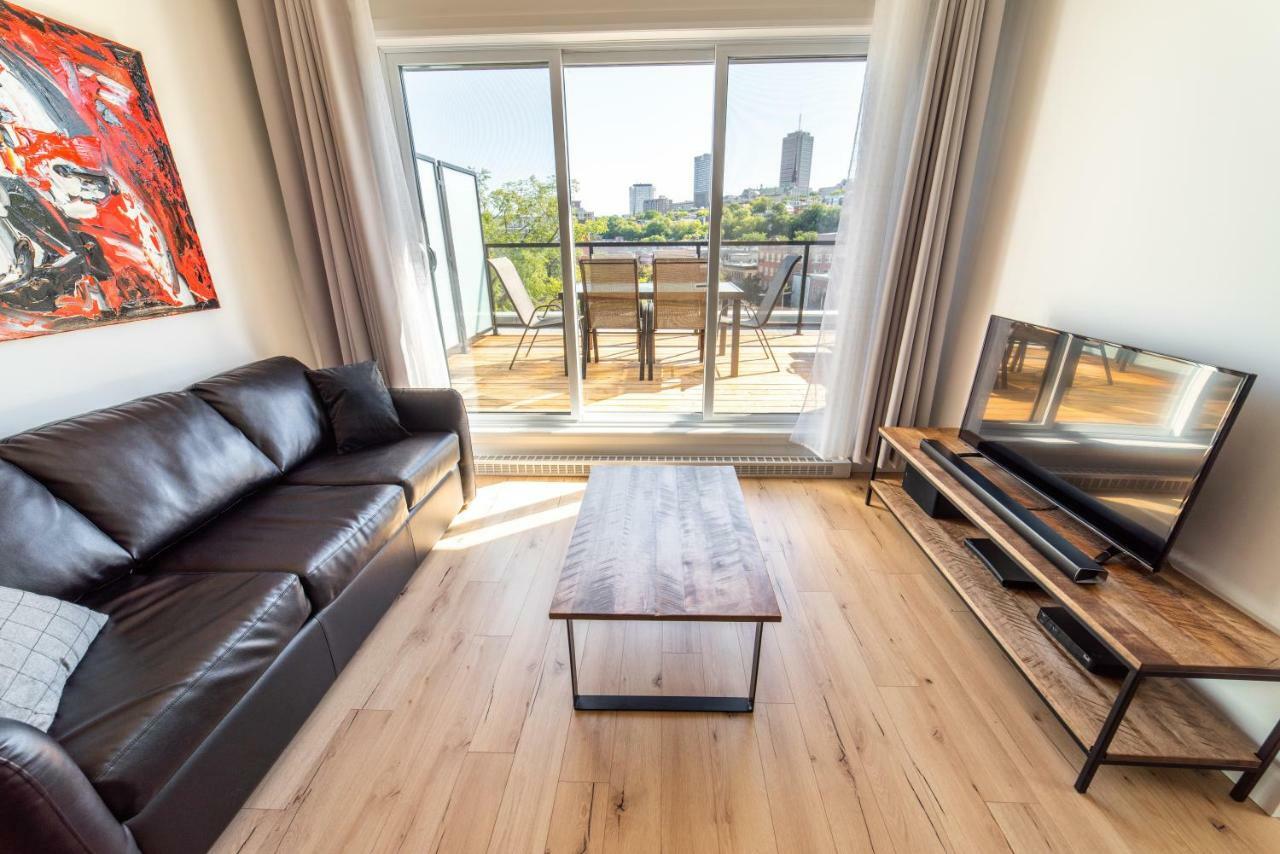Ferienwohnung Aux Havres Urbains - Le Penthouse Du Kameleon Québec Exterior foto
