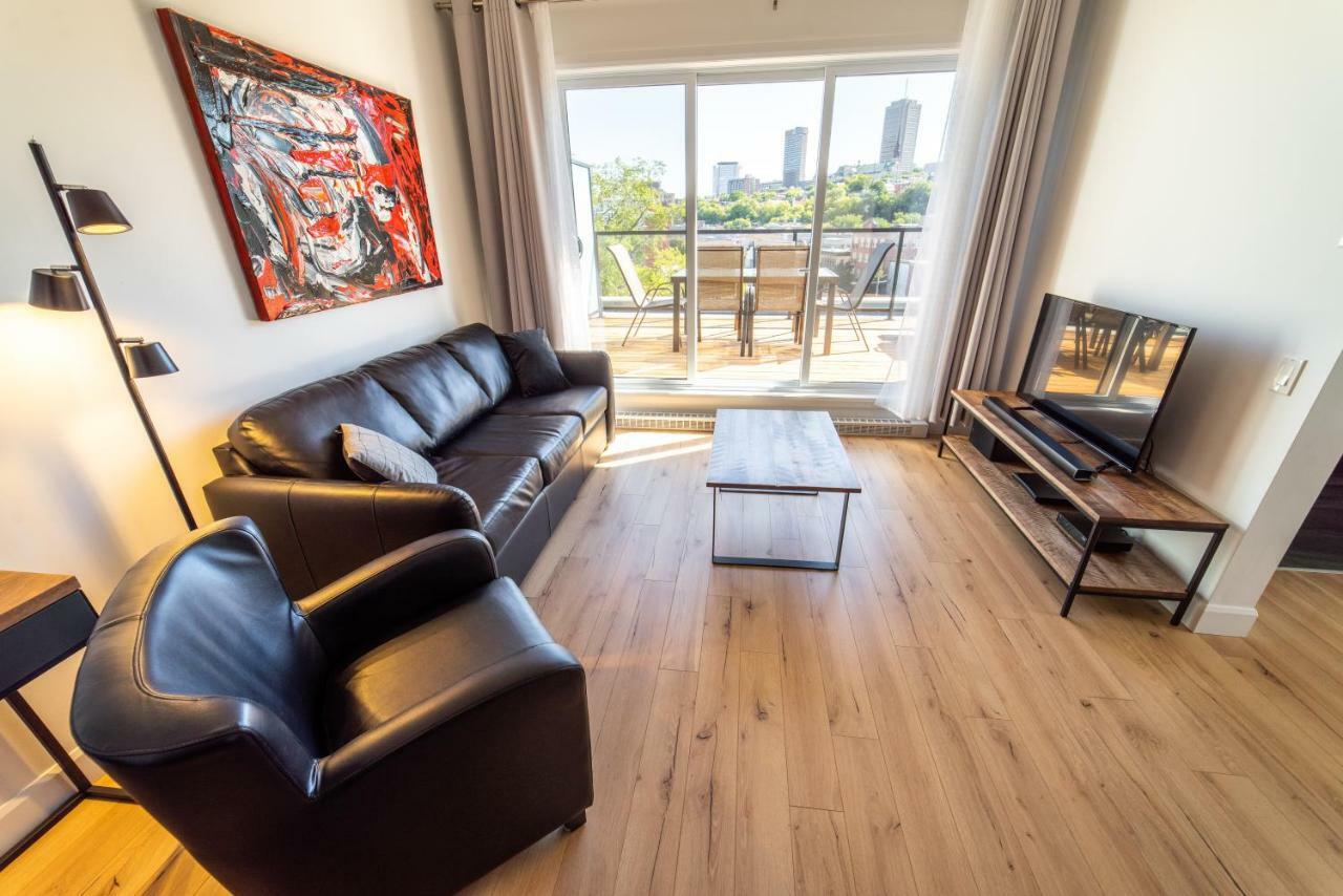 Ferienwohnung Aux Havres Urbains - Le Penthouse Du Kameleon Québec Exterior foto