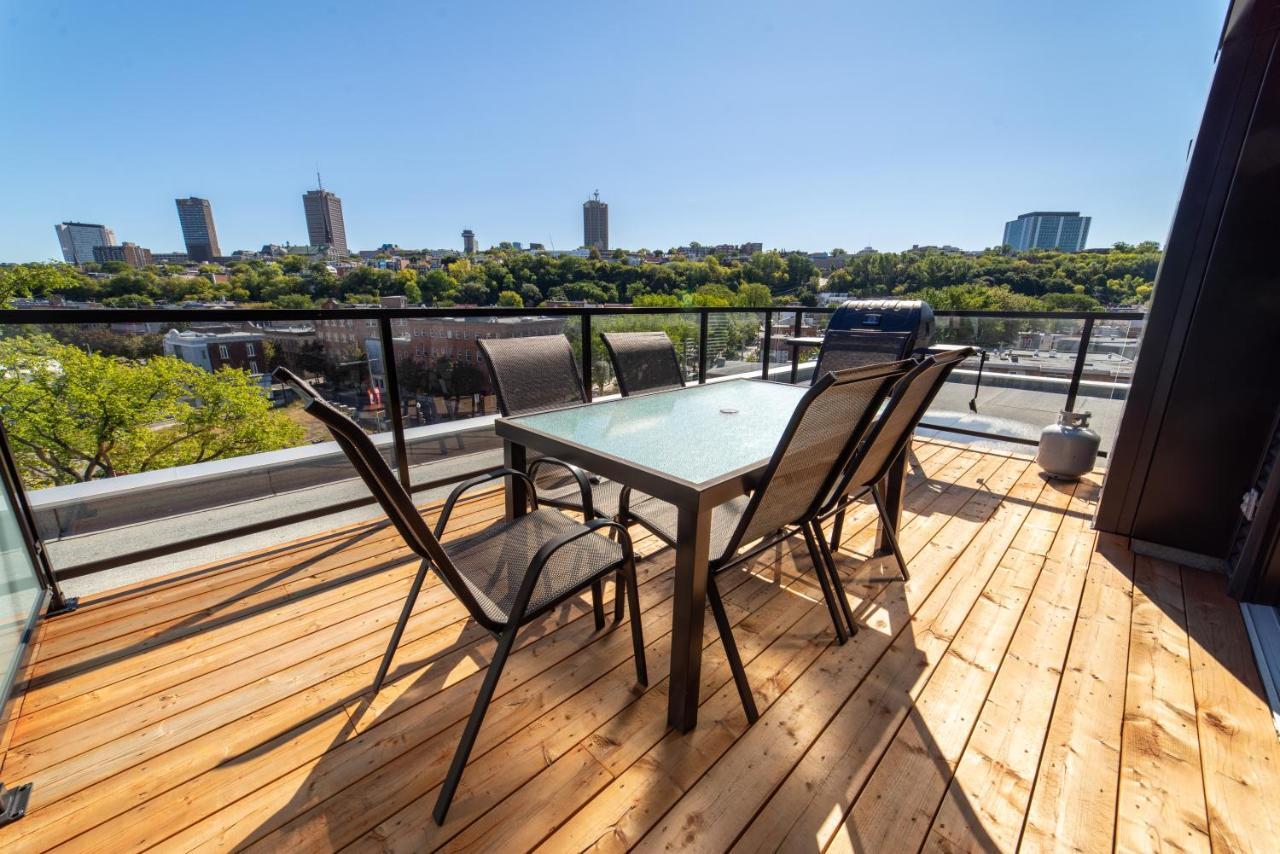 Ferienwohnung Aux Havres Urbains - Le Penthouse Du Kameleon Québec Exterior foto